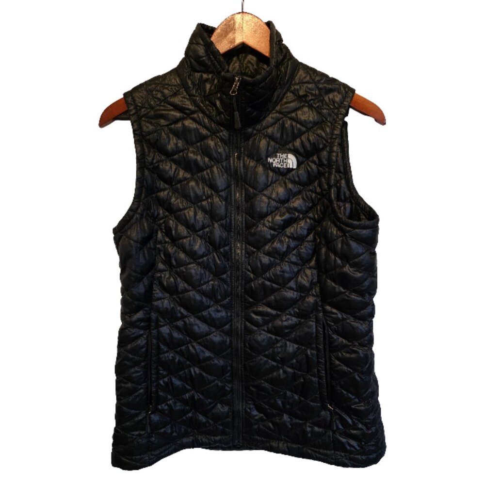 The North Face Black Quilted Thermoball Trekker Vest Size M